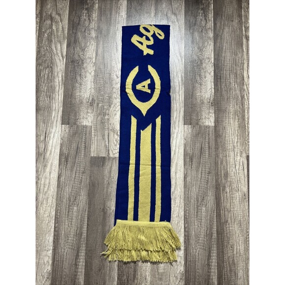 UC Davis Aggies Sports Scarf Gold Blue # Go Ags Aggie Pride Bubly - Picture 2 of 7